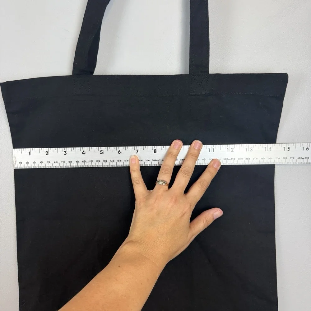 Club Magic Hour Tarot Card Tote Bag Black Cotton Astrology Witchy Occult